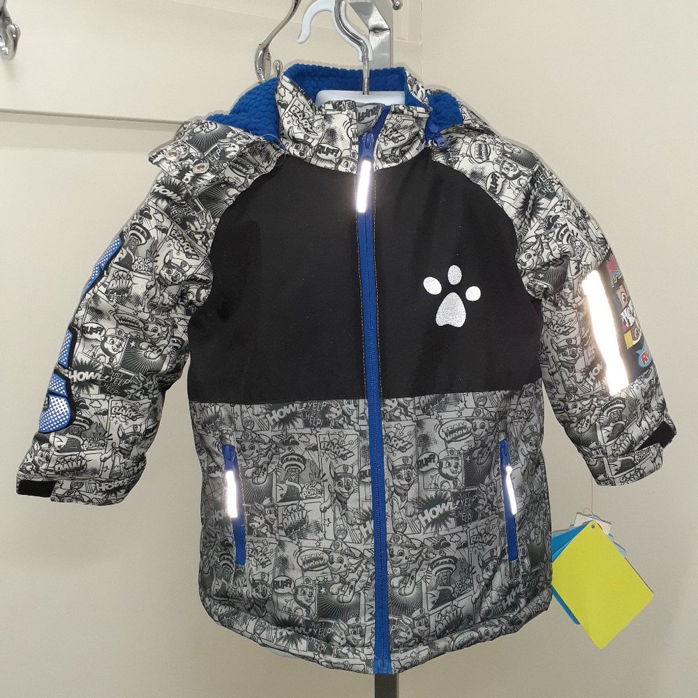 Boy's Paws Patrol Grey Jacket, Age 3 years, NWT